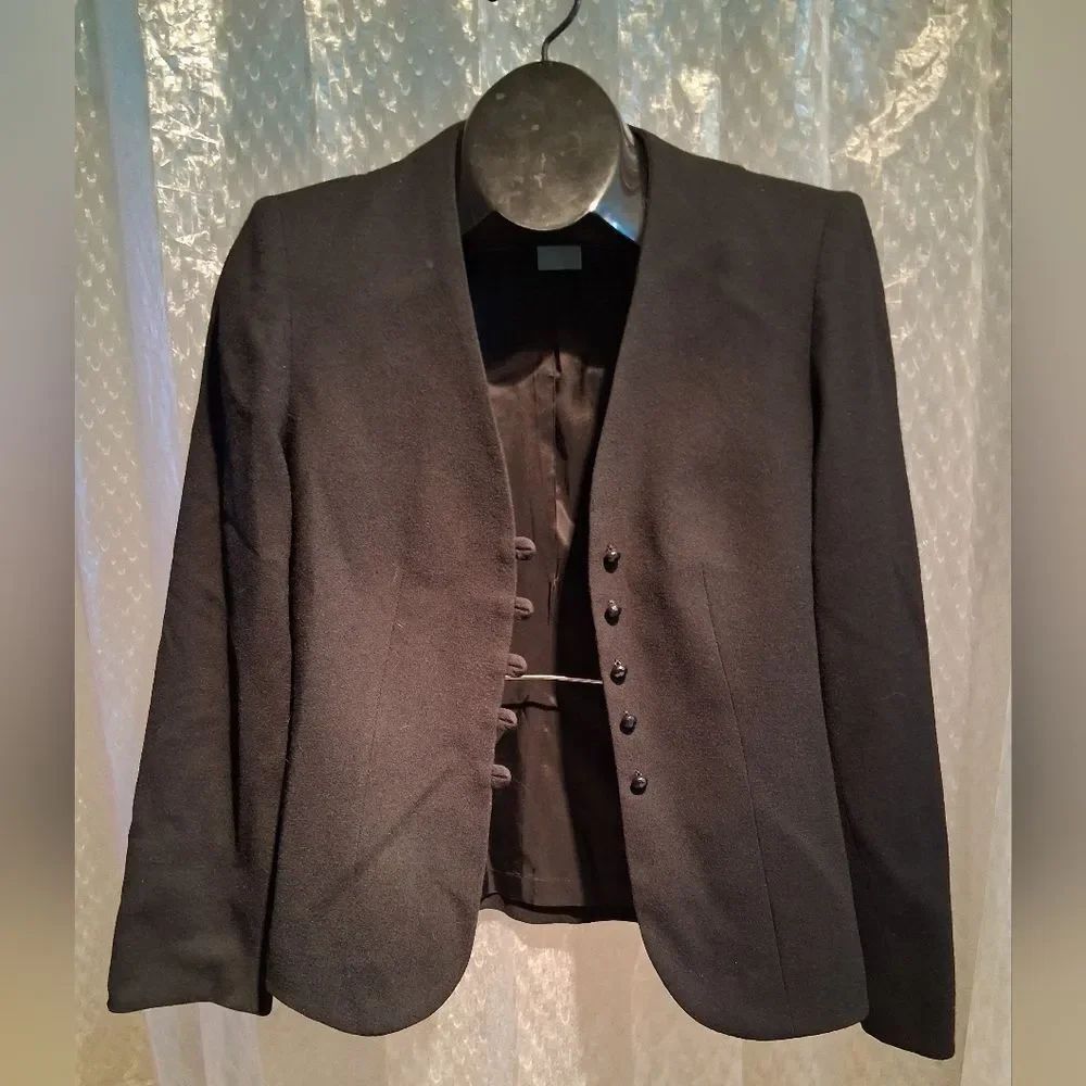 Collegian Of California Classic Black Women's Blazer Jacket Sz 7/8